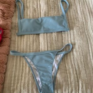 Sky blue bikini ! super cute